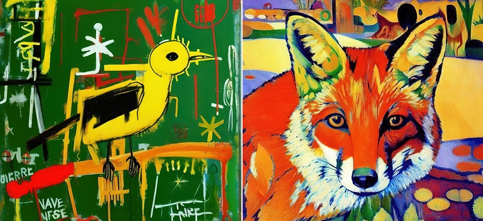 Le opere d'arte 'firmate' dall'intelligenza artificiale (in stile Basquiat e Warhol) made in Trentino